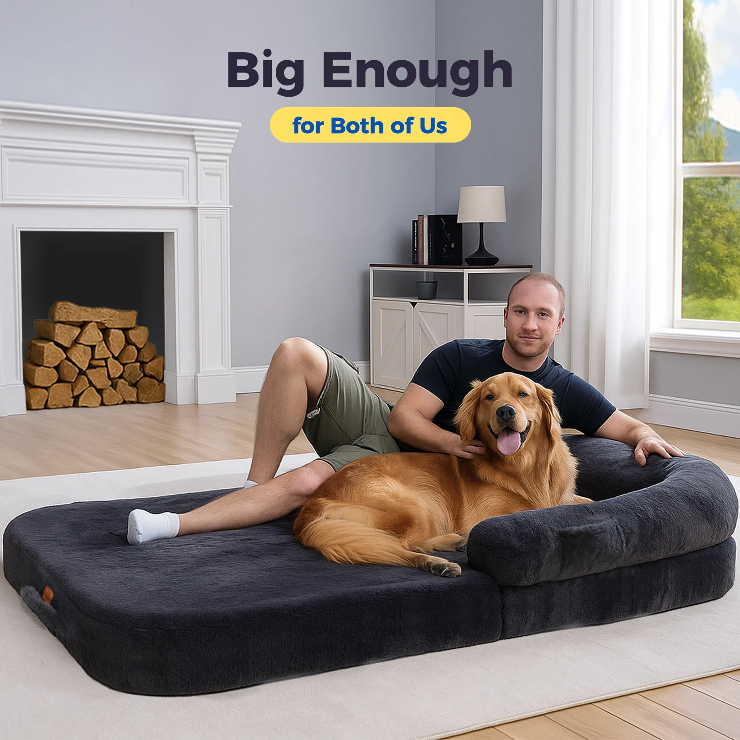 Foldable Dog Bed for Adult, Kids - Image 3