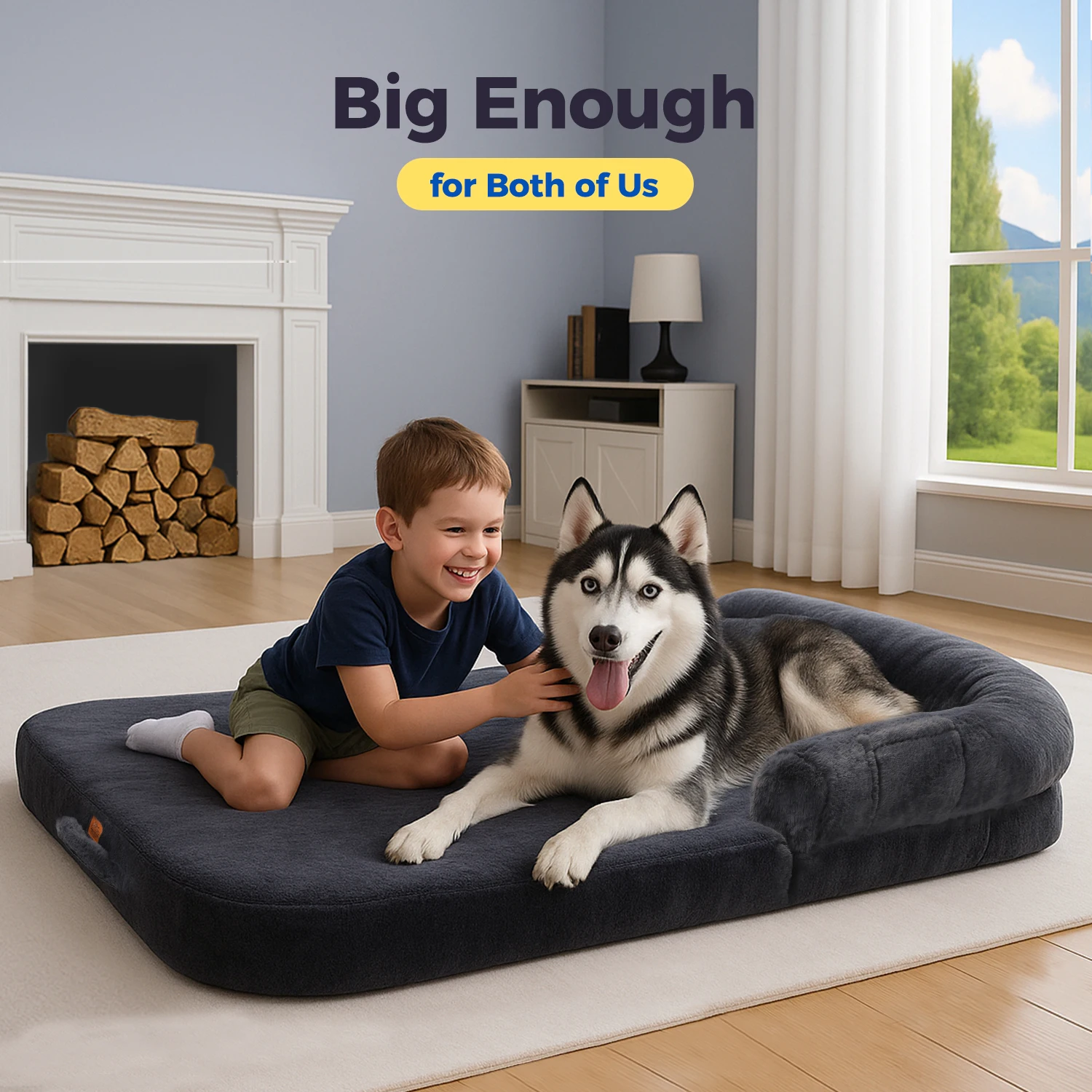 Foldable Dog Bed for Adult, Kids - Image 2