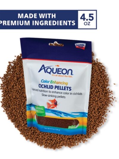 Aqueon Cichlid Food Color Enhancing 1ea/4.5 oz Color