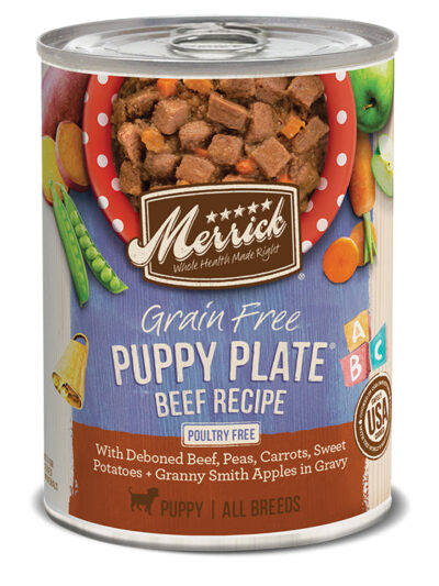 Merrick Grain Free Puppy Plate Beef 12.7oz. (Case of 12)