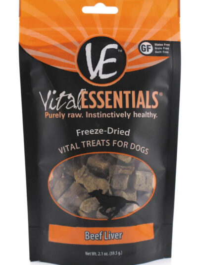 Vital Essentials Freeze-dried Vital Beef Liver Treat 2.1oz.