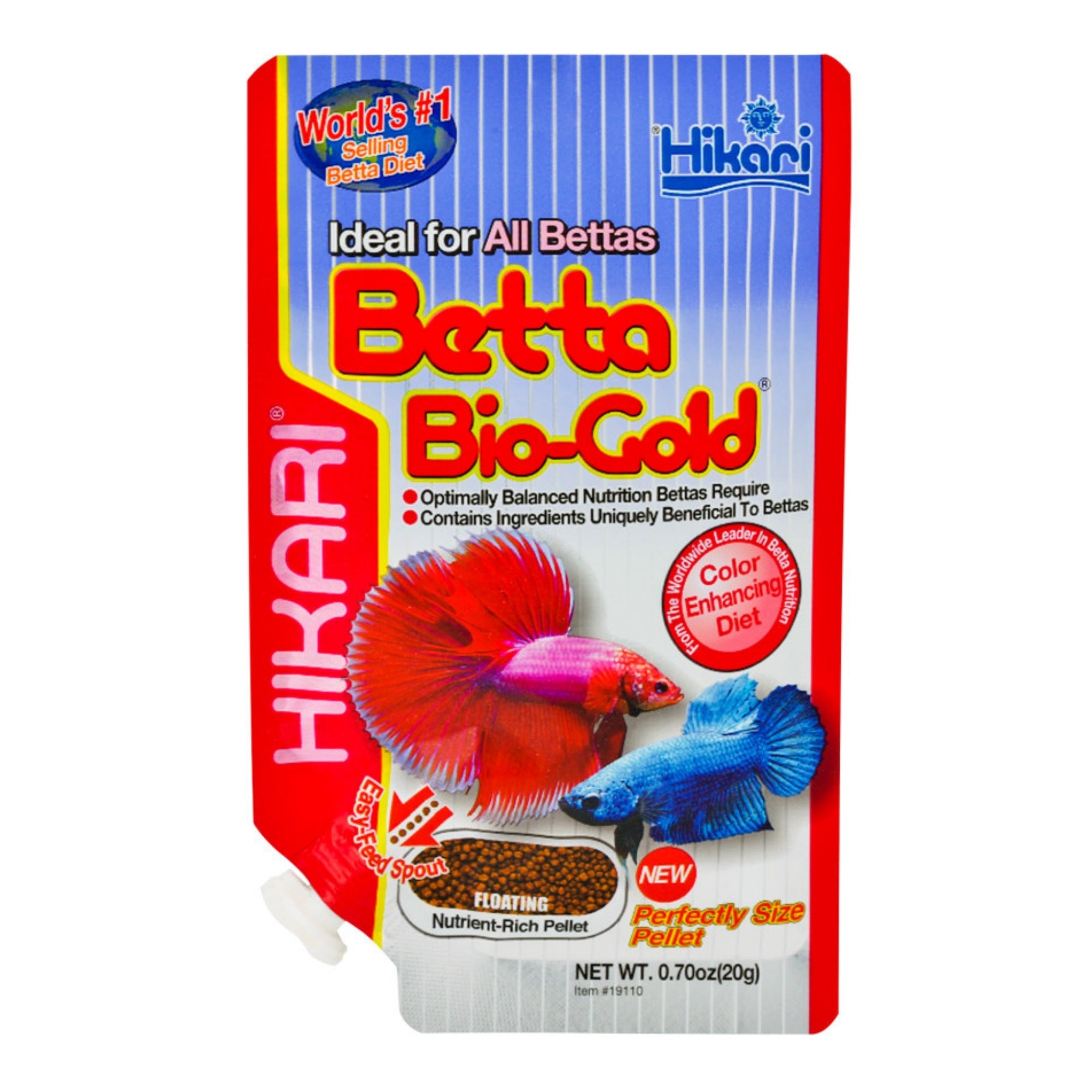 Hikari USA Betta BioGold Pellets Fish Food 1ea/0.7 oz