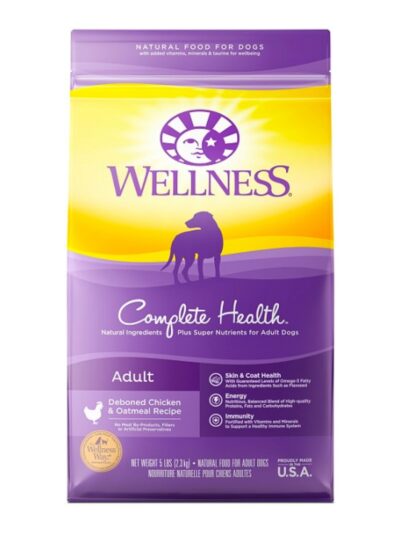 Wellness Dog Chicken Oatmeal 5Lb Adult Complete Health