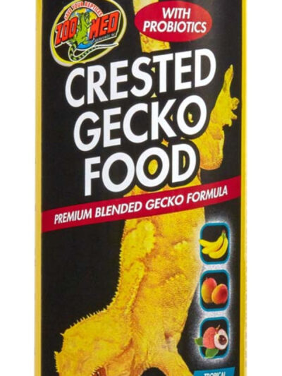Zoo Med Crested Gecko Food Premium Blended Tropical Fruit Dry Food 1ea/8 oz