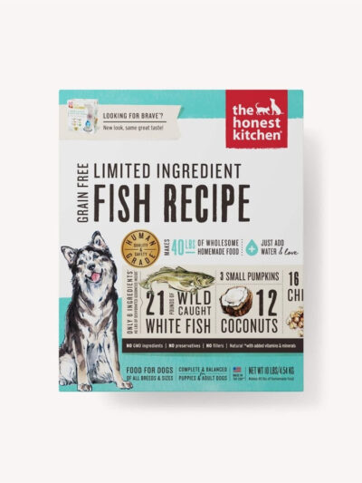 The Honest Kitchen Brave Limited Ingredient Fish Dehydrated Dog Food 10 Lbs