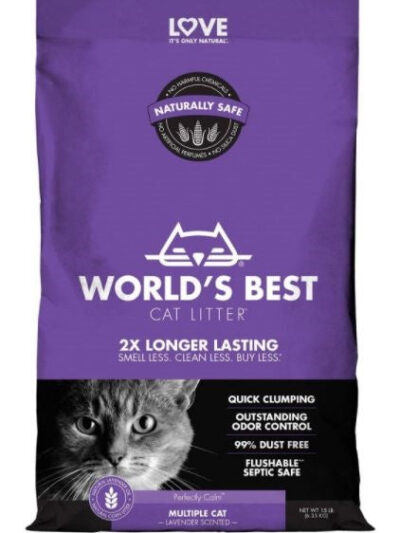 World's Best Cat Litter Multiple Cat Lavender Scented Cat Litter 1ea/15 lb