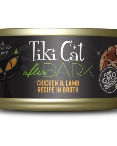 Tiki Pets Cat After Dark Chicken and Lamb 2.8oz. (Case of 12)