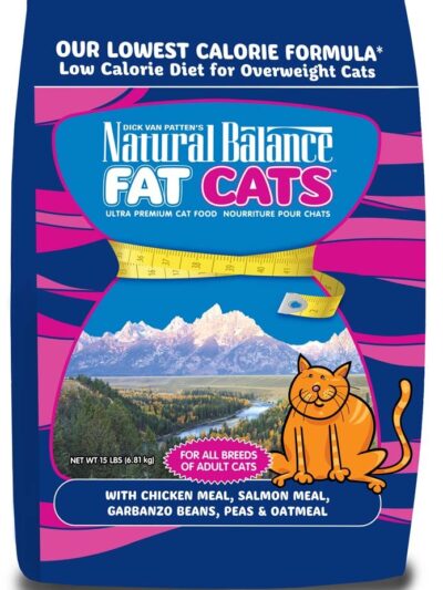 Natural Balance Pet Foods Original Ultra Fat Cats Dry Cat Food Chicken Meal & Salmon Meal 15lb