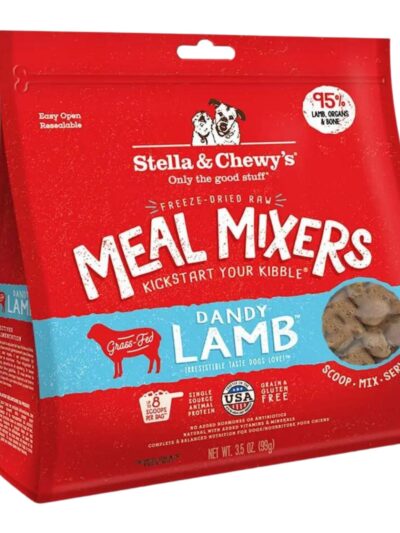 Stella and Chewys Dog Freeze-Dried Tantalizing Lamb Meal Mixers 35oz.