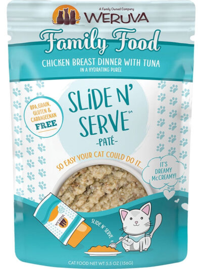 Weruva Cat Pates Family Food Chicken Breast Dinner with Tuna 5.5oz. (Case of 12)