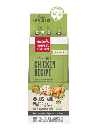 The Honest Kitchen Dog Grain Free Dehydrated Chicken 1.75oz. 10 Count