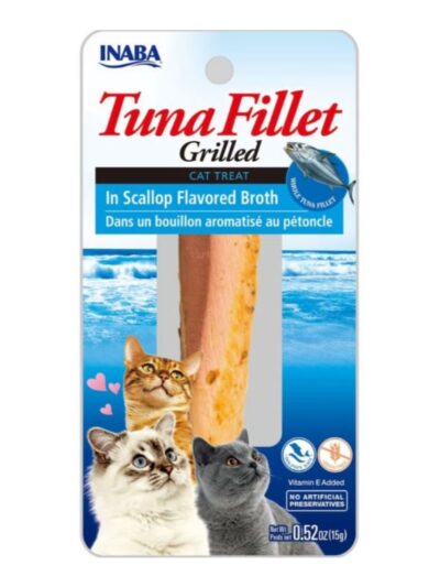 Inaba Tuna Fillet Grilled with Flavored Broth Scallop .52oz. (Case of 6)