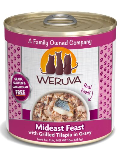 Weruva Cat Mideast Feast with Grilled Tilapia in Gravy 10oz. (Case of 12)