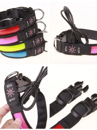 LED Glowing Dog Collar Adjustable
