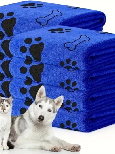 2pcs Soft Microfiber Dog Towels