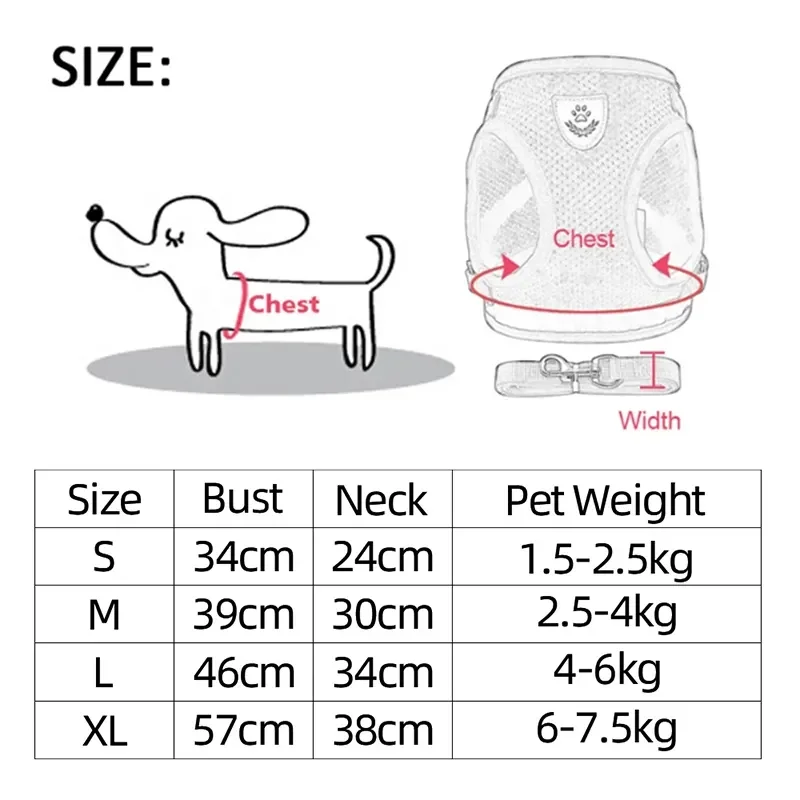 Cat/Small Dog Harness Vest Leash - Image 6