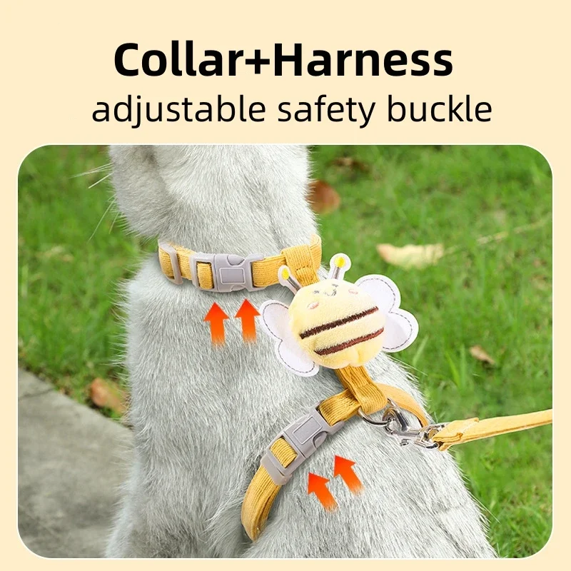 Cat Harness Leash Collar Set - Image 2