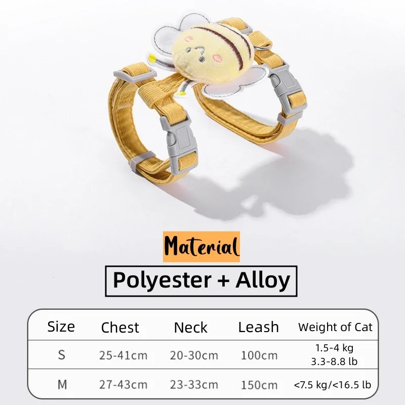 Cat Harness Leash Collar Set - Image 4