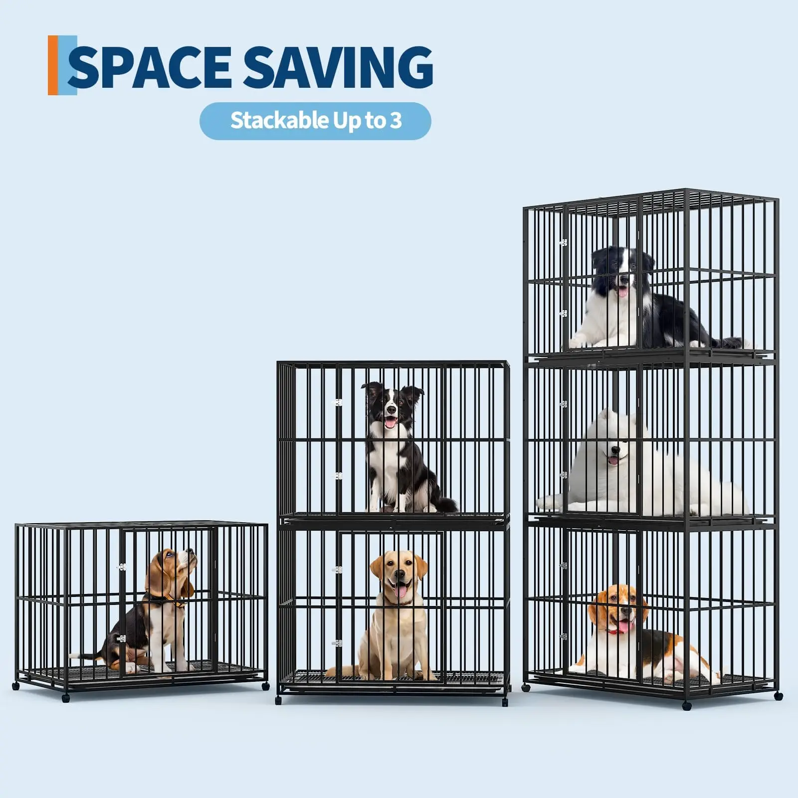 Heavy Duty Stainless Steel Dog Crate - Image 5