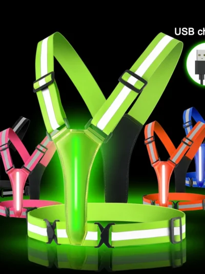 LED Reflective Night Security Vest