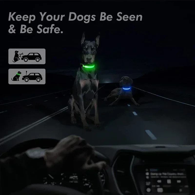 LED Glowing Dog Collar Adjustable Flashing - Image 18