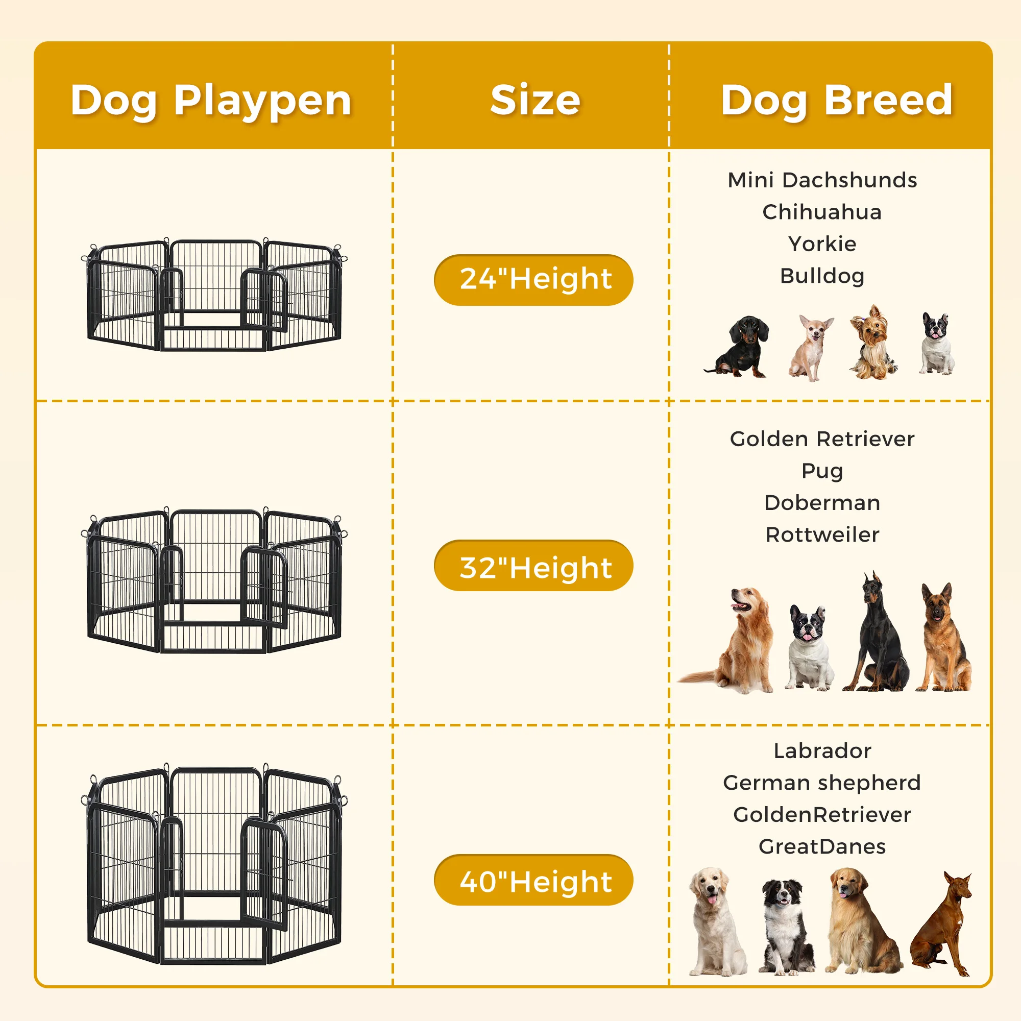 Dog Playpen with Door Outdoor/Indoor - Image 6