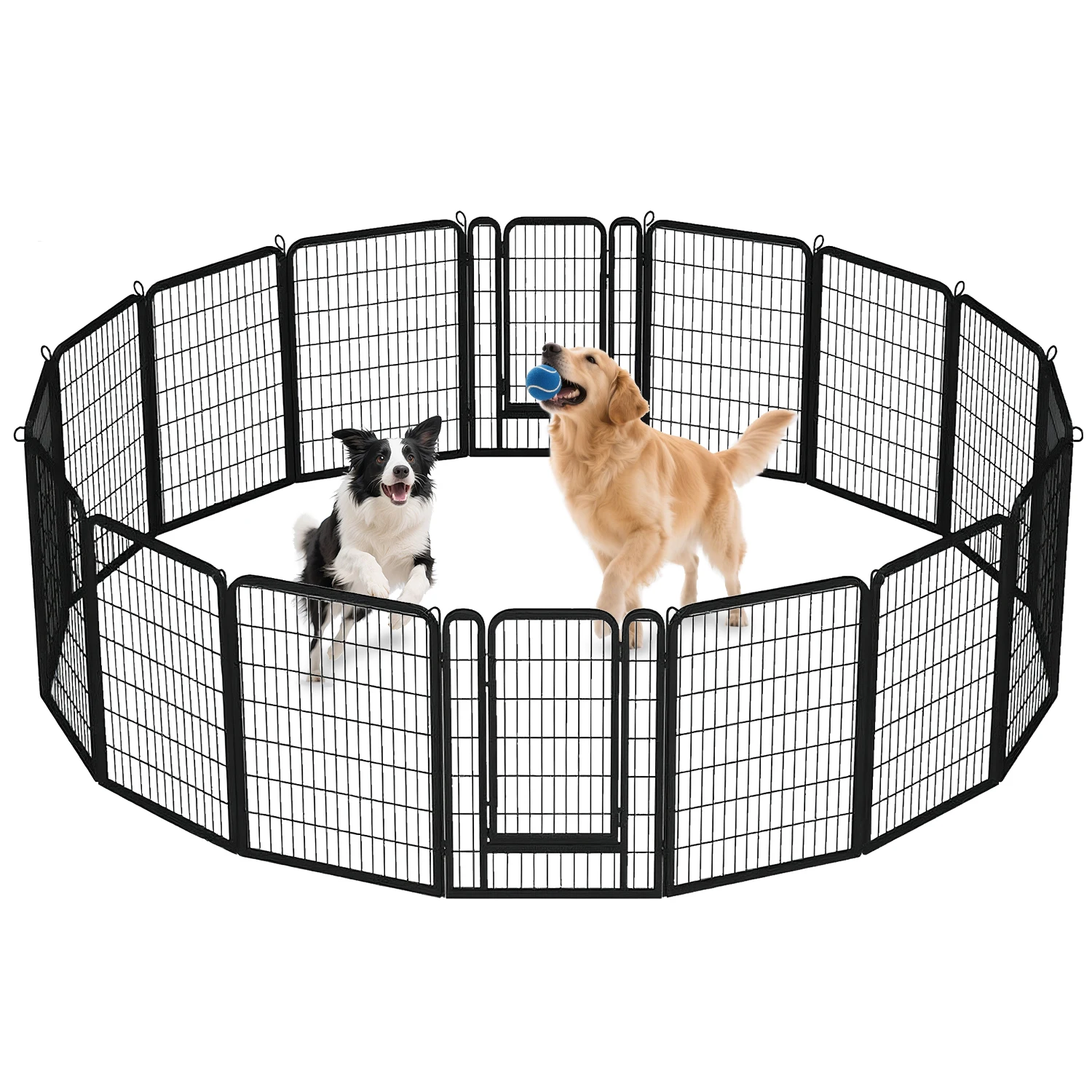 Dog Playpen with Door Outdoor/Indoor