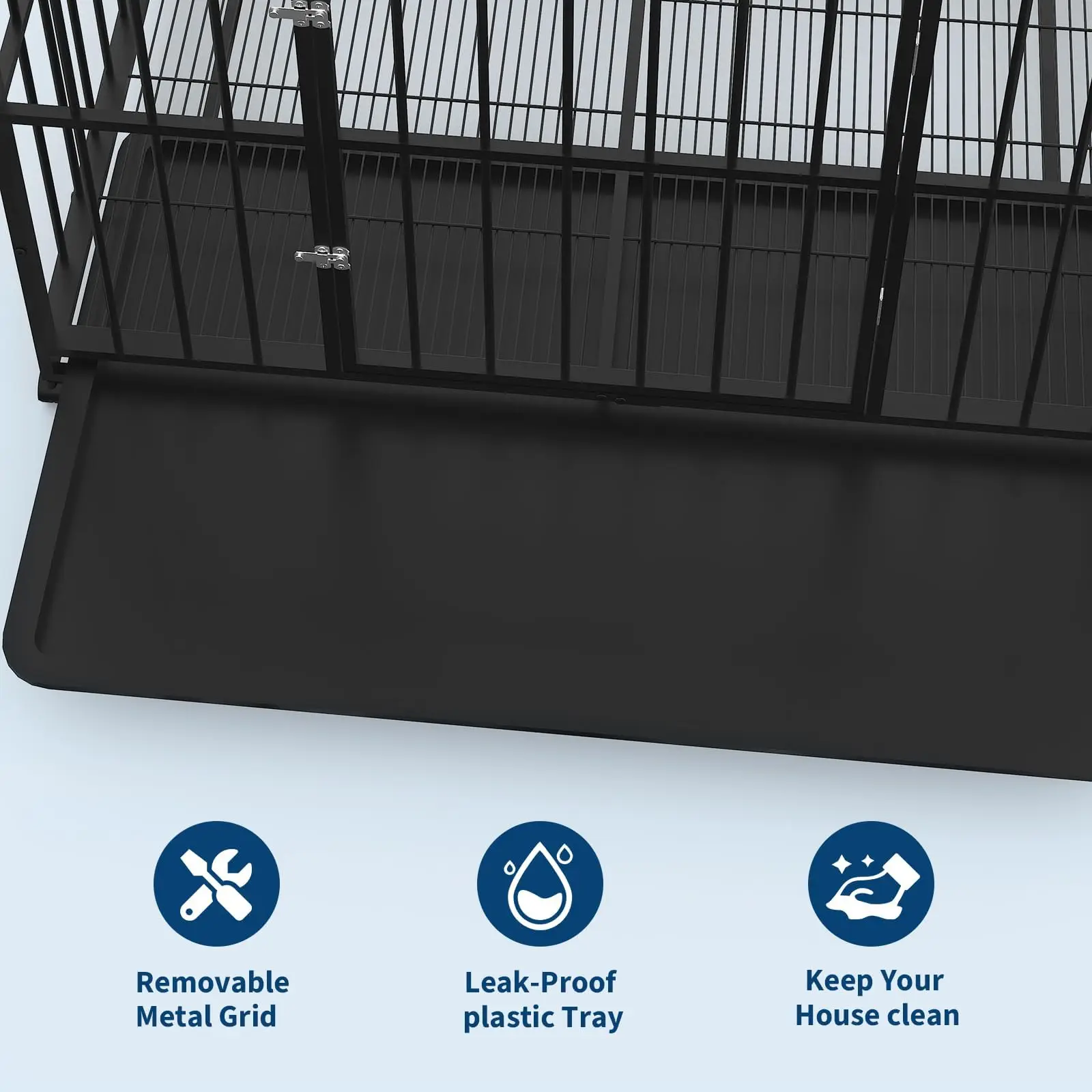 Heavy Duty Stainless Steel Dog Crate - Image 4