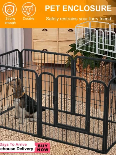 6 Panel Heavy Duty Portable Pet Playpen