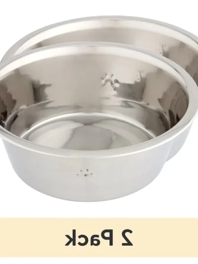 Stainless Steel Dog Bowl 2 Pack