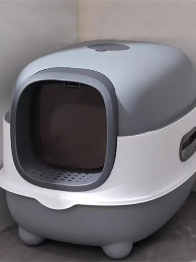 Oval Oblong Hooded Cat Litter Box