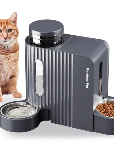 Automatic Gravity Food Feeder Water Dispenser