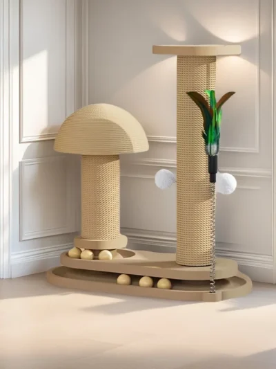 Interactive Cat Scratching Ball Track