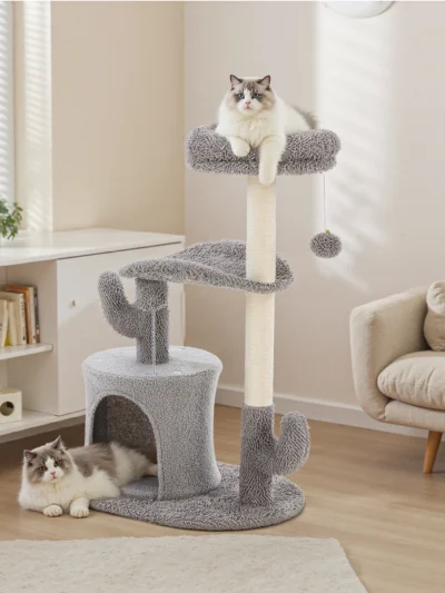 33IN Cat Tree Tall Multi-Level Tower