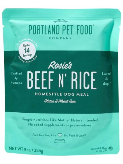 Portland Dog Rosie's Beef N Rice Homestyle Meal 9oz. - 8 Pack