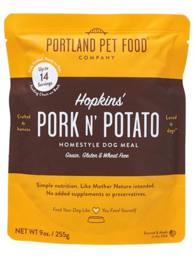 Portland Dog Grain Free Hopkin's Pork N Potato Homestyle Meal 9oz. - 8 Pack