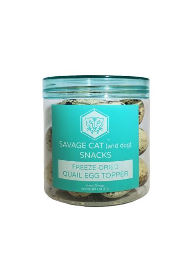 Savage Cat Dog Cat Freeze Dried Quail Eggs 2oz.**
