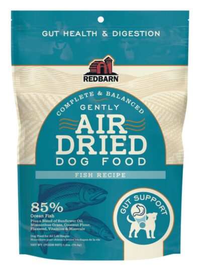 Redbarn Pet Products Air Dried Gut Support Dry Dog Food Fish, 12ea/2.5oz.
