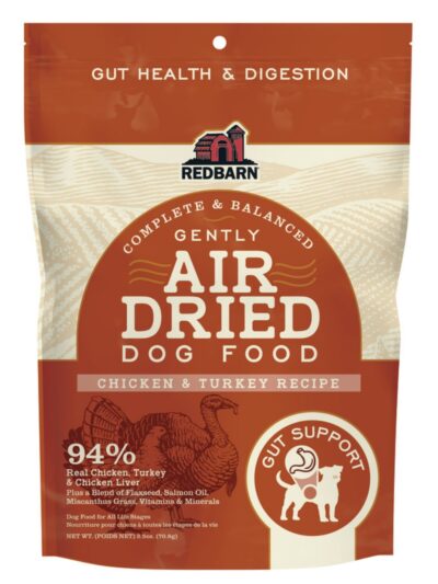 Redbarn Pet Products Air Dried Gut Support Dry Dog Food
Chicken & Turkey, 12ea/2.5oz.