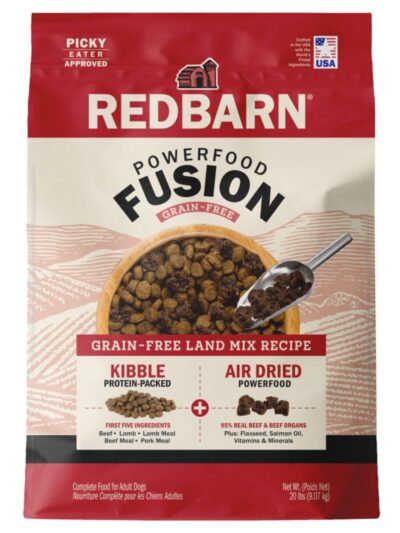 Redbarn Pet Products Powerfood Fusion Grain Free Dry Dog Food Land Mix Beef, 1ea/20 lb