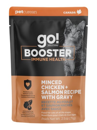 Go! Cat Booster Immune Health Minced Chicken & Salmon 2.5oz. (Case of 24)