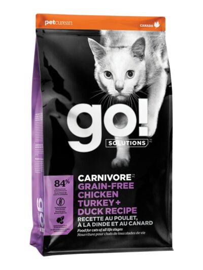 Go! Cat Carnivore Grain Free Chicken, Turkey & Duck 16Lb