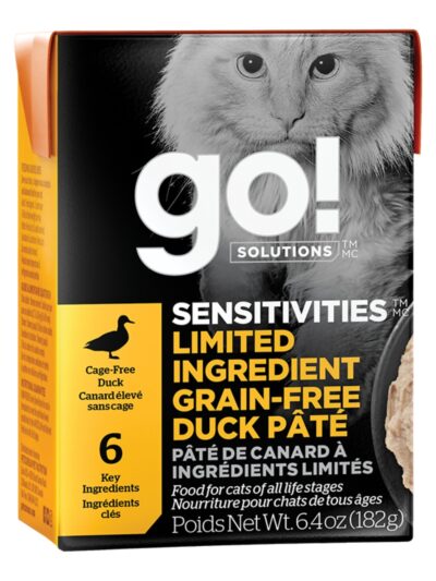 Go! Cat Sensitivities Limited Ingredient Grain Free Pate Duck 6.4oz. (Case of 24)