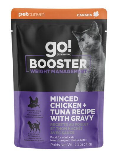Go! Cat Booster Weight Management Minced Chicken & Tuna 2.5oz. (Case of 24)