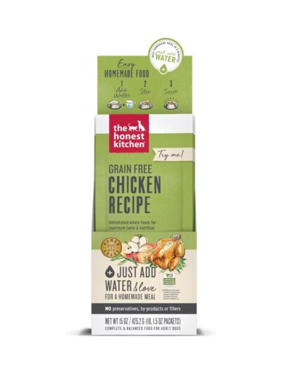 The Honest Kitchen Grain-Free Chicken Dehydrated Dog Food, 1.5-Oz, 10 Count