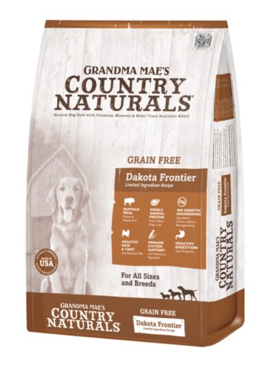 Grandma Mae's Country Naturals Grain Free L.I.D. Dry Dog Food Dakota Frontier Buffalo, 1ea/12 lb