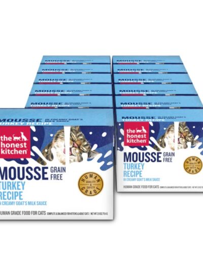 The Honest Kitchen Cat Grain Free Mousse With Goat'S Milk Turkey 2.8Oz 12 Pack