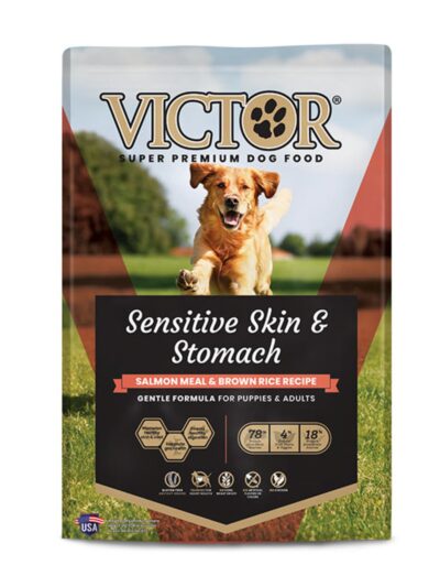 Victor Super Premium Dog Food Sensitive Skin & Stomach Salmon & Brown Rice, 1ea/15 lb