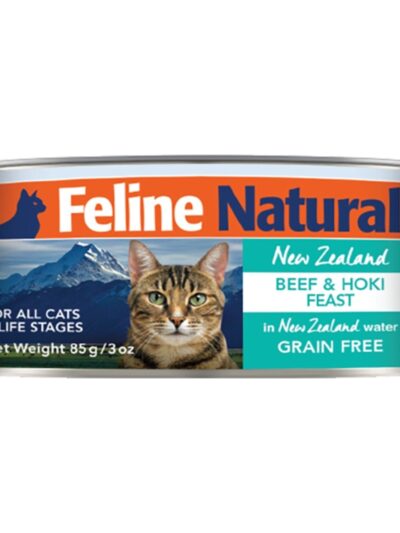 Feline Natural Cat Grain Free Beef & Hoki 3oz.