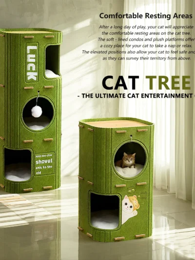 Multi-Story Cat Apartment Tower